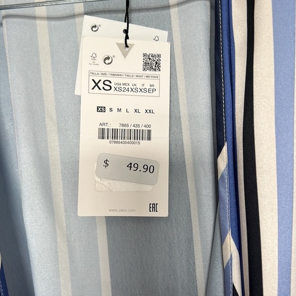 Zara stripped romper size XS - Picture 8 of 16